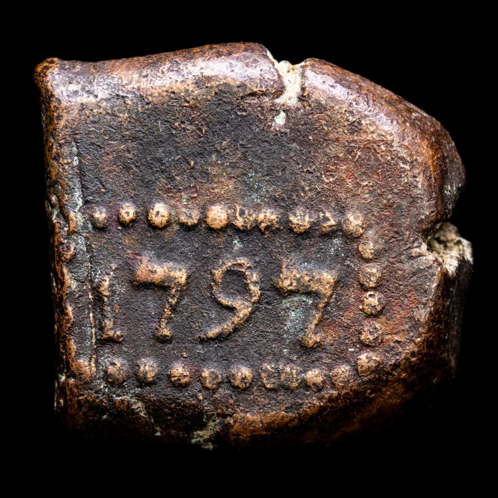 Netherlands-Coloni. 1 Stuiver (24,04 g.). Java. KM-180. VF+.