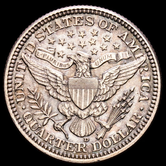 Estados Unidos. 1/4 Dollar (6,23 g.). Denver. 1916. KM-114. XF+. Tirada 264000. Escasa en esta condición.