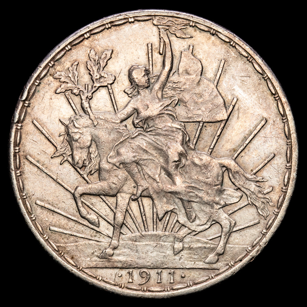 México. 1 Peso. (27,03 g.). 1911. KM-453. EBC-. Escasa