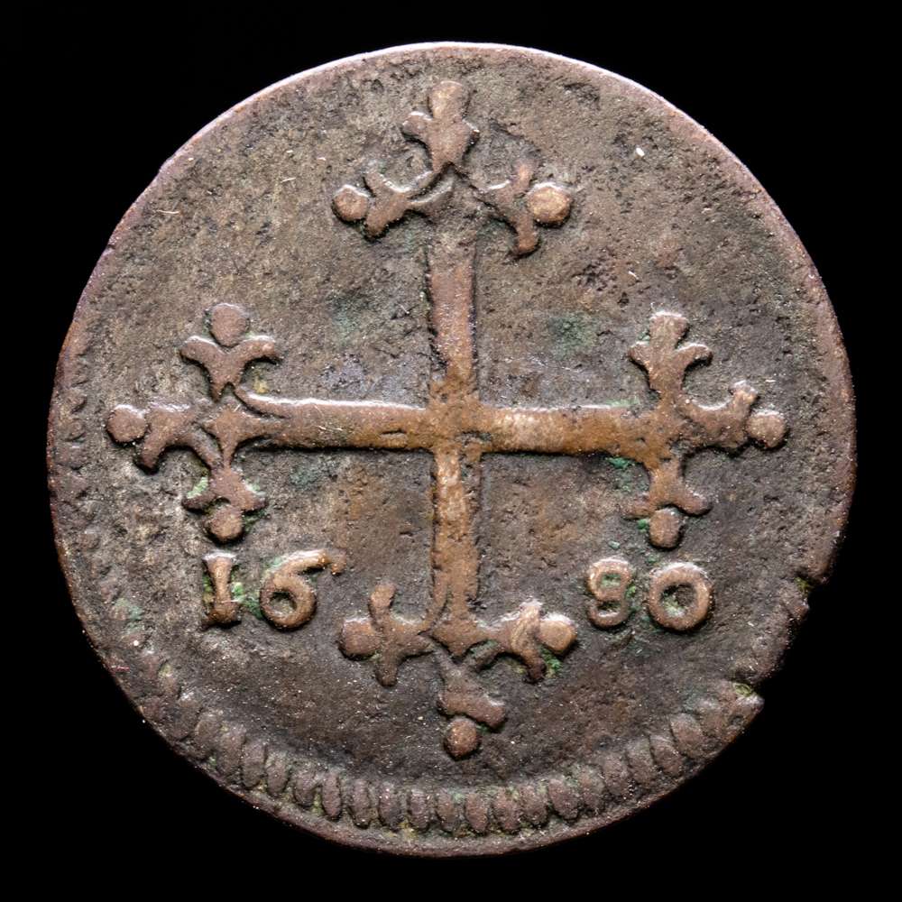 Italia. 3 Quattrini. (2,16 g.). Firenze. 1680. MBC+. Muy rara.