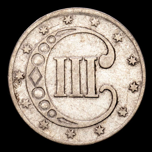 Estados Unidos. 3 Centavos. (0,79 g.). 1852. KM-88. F+.