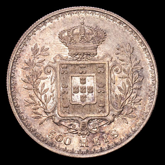 Portugal – Carlos I. 500 Reis. (12,73 g.). 1898. KM-535. MBC+.