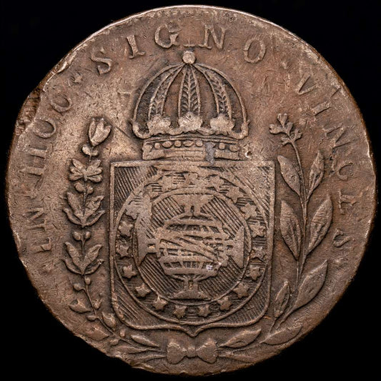 Brasil. 40 Reis. (28,38 g.). Rio. 1827. KM-444.1. MBC.