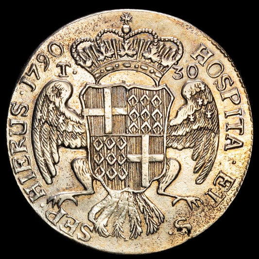 Malta – Emmanuel D Rohan. 30 Tari. (28,11g.). Malta. 1790. KM-335.1. XF.