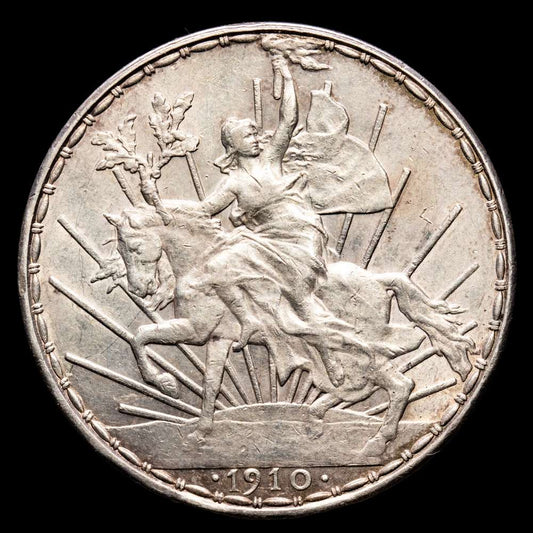 México. 1 Peso. (27,06 g.). México. 1910. KM-453. EBC. Restos de brillo original