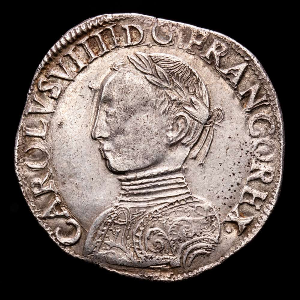 Francia – Charles IX. Teston. (9,49 g.). La Rochelle. 1564. DUPE-1063. EBC+. Rara en este estado.