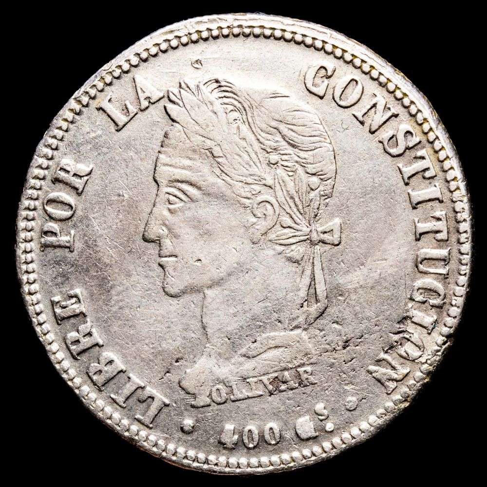 República de Bolivia. 8 Soles. (19,52g.). Potosí. 1860. Ensayador F·J. KM-138.6. VF.