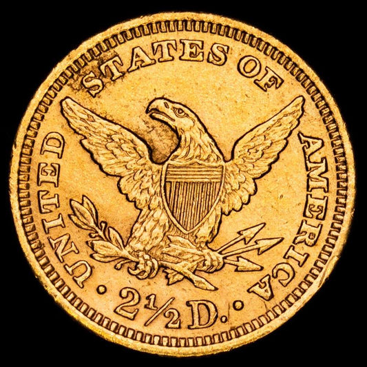Estados Unidos. 2 1/2 Dollars (4,18 g.). 1905. KM-72. VF+. Tirada 217800 piezas.