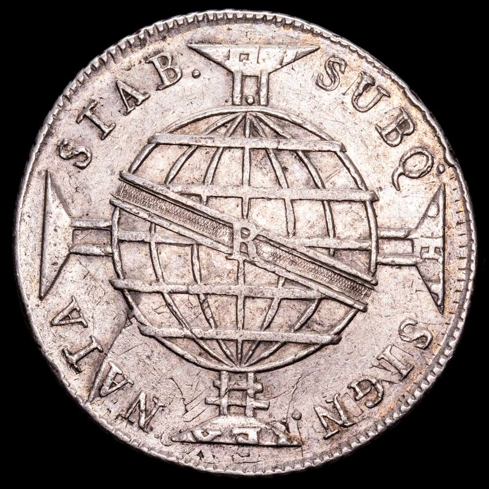 Brasil – Joao Princ Regent. 960 Reis. (26,67 g.). Rio. 1810. KM-307.3. MBC+. Acuñado sobre un 8 Reales