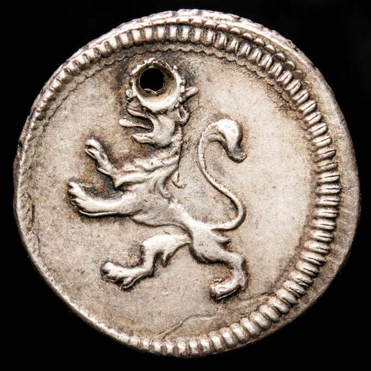 Perú – Fernando VII. 1/4 de Real. (0,71 g.). Lima. 1815. Aureo y Calicó – 1456. EBC-. Escasa, agujero a las 12 H