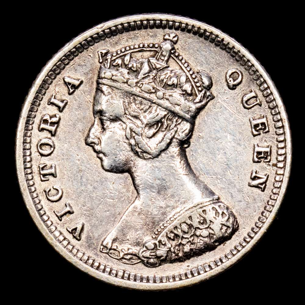 Hong Kong – Victoria Queen. Ten Cents. (2,71 g.). 1890. KM-6,3. MBC+.
