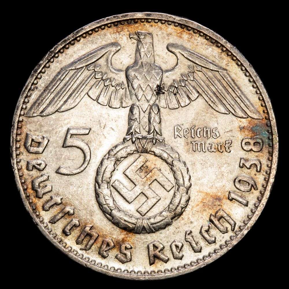 Alemania – Nazi. 5 Mark (13,83 g.). 1938. XF