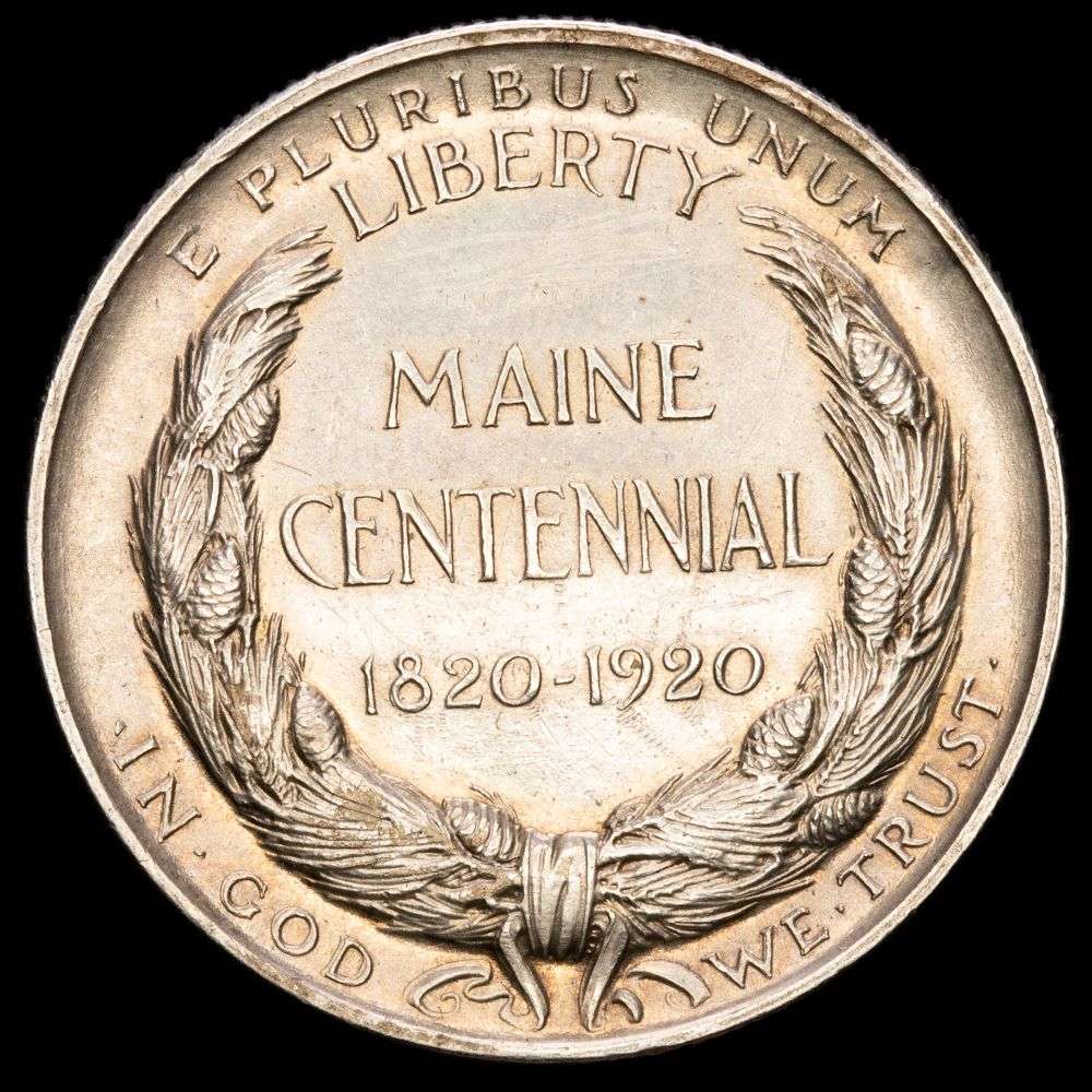 Estados Unidos. 1/2 Dolar (12,53 g.). Maine. 1920. KM-146. XF-.