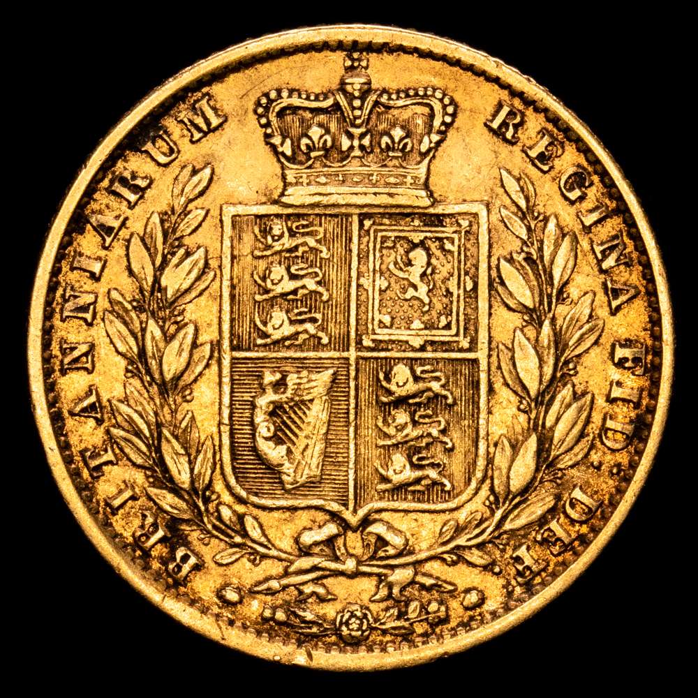 Gran Bretaña – Victoria. Soverano. (7,91 g.). London. 1857. KM-736.1. VF+.