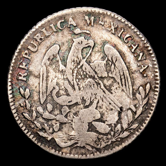 México. 1 Real. (3,28 g.). Guanajuato. 1851. P·F. KM-372,6. MBC-.