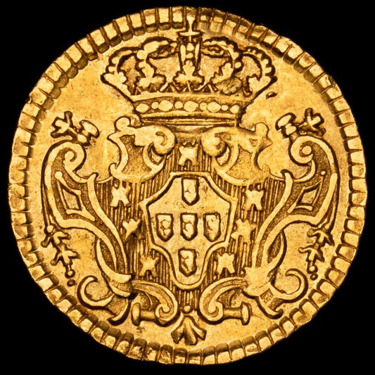 Portugal – Joao V. 1/2 Escudo. (1,68 g.). 1738. KM-218. MBC+. (800 Reis)