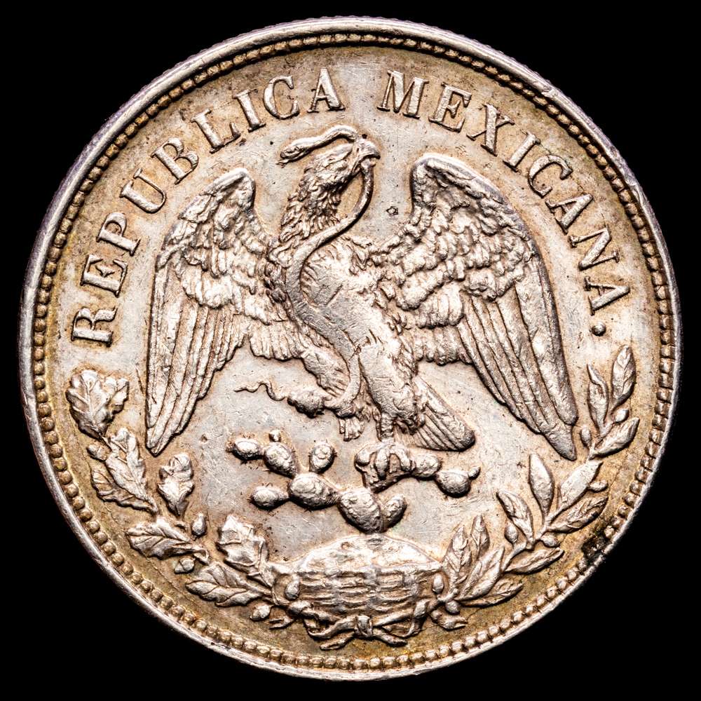 República de México. Un Peso. (27,13 g.). México. 1899. Ensayador A·M. KM-409.2. EBC-/MBC+.