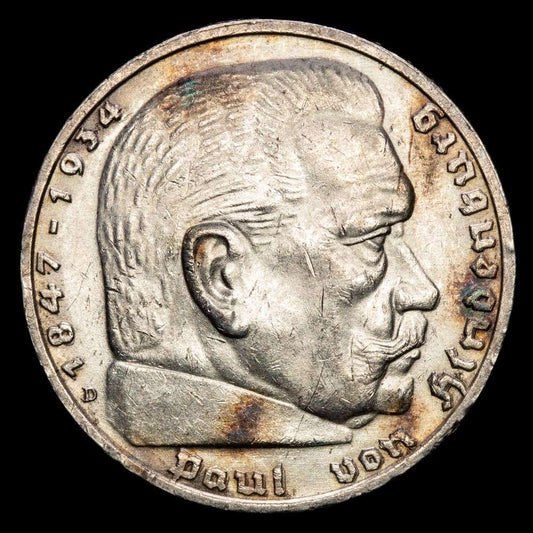 Alemania – Nazi. 5 Mark (13,83 g.). 1938. XF