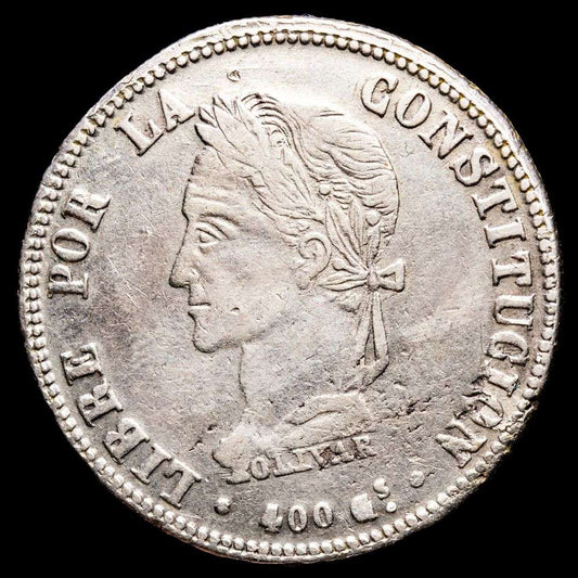 República de Bolivia. 8 Soles. (19,52g.). Potosí. 1860. Ensayador F·J. KM-138.6. VF.