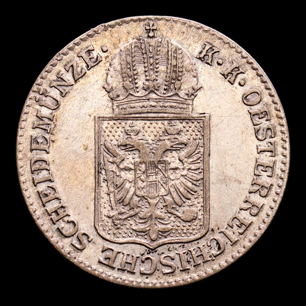 Austria. 6 Kreuzer. (1,84 g.). A. 1849. KM-2200. EBC+. Restos de brillo original