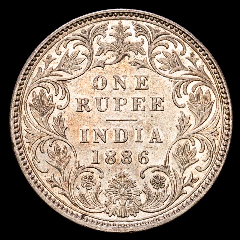 India Británica. 1 Rupia. (11.63 g.). British India. 1886. KM-490. EBC+.