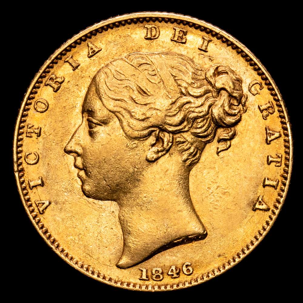 Gran Bretaña – Victoria. 1 Soberano. (8,00 g.). Inglaterra. 1846. KM-736. EBC