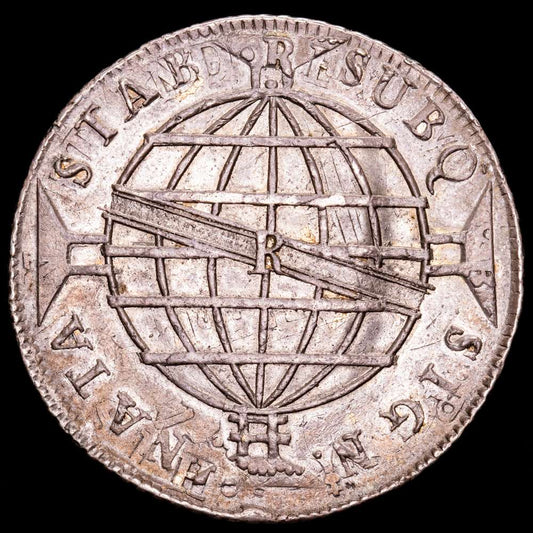 Brasil – Joannes. 960 Reis. (27,27 g.). Rio. 1812. KM-307.3. EBC. Acuñada sobre un 8 Reales 1810 Lima